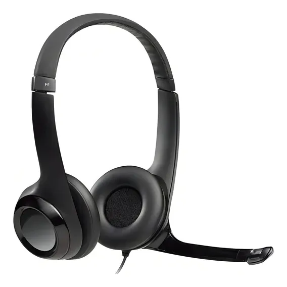 Headset Logitech H390 Conexão Usb Para Gamers Foto 1