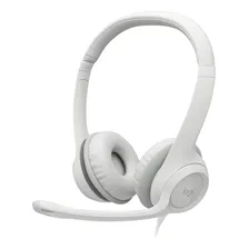 Headset Logitech H390 Usb Controle De Volume Mute Branco Foto mini 1
