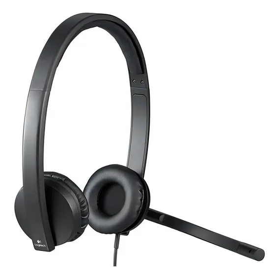 Headset Logitech H570e Stereo Preto Com Fio Usb Foto 1
