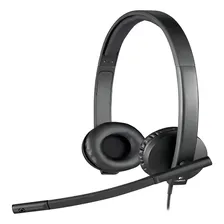 Headset Logitech H570e Stereo Preto Com Fio Usb Foto mini  2