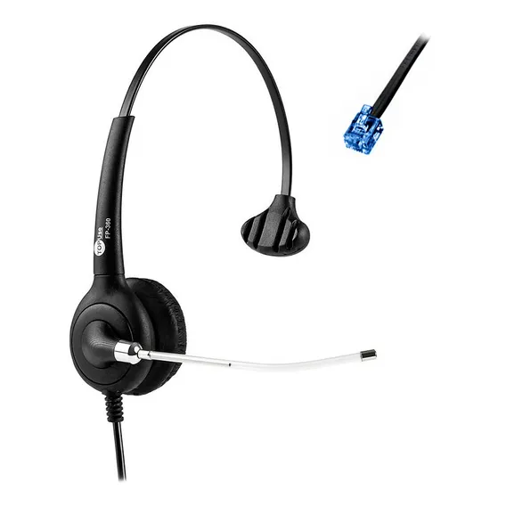 Headset Monoauricular Rj9 Fp-360 Top Use P/ Telefones Ip Foto 1
