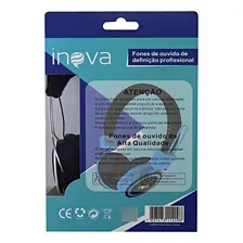 Headset P2 Inova Com Microfone Fon-2123d Fone Ouvido Preto Foto mini 3