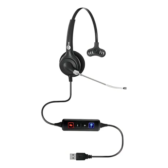 Headset Top Use Fp-360 - Microfone Removível - Usb - Preto Foto 1