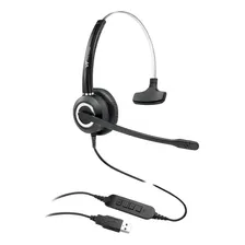 Headset Usb Call Center Premium Com Microfone Flexível Cor Preto Luz Preto Foto mini 1
