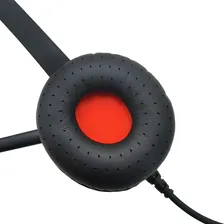 Headset Usb Call Center Premium Com Microfone Flexível Cor Preto Luz Preto Foto mini 2