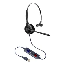 Headset Usb Voip C/ Cancelador De Ruídos Mod. Premium Fp 350 Cor Preto Foto mini  2