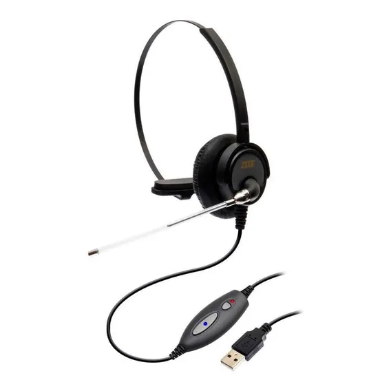 Headset Usb Voip C/ Tubo De Voz Mod. Dh-60t - Zox Foto 1