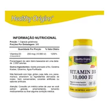 Healthy Origins Vitamina D3 10000 Ui 360 Softgels Foto mini  3