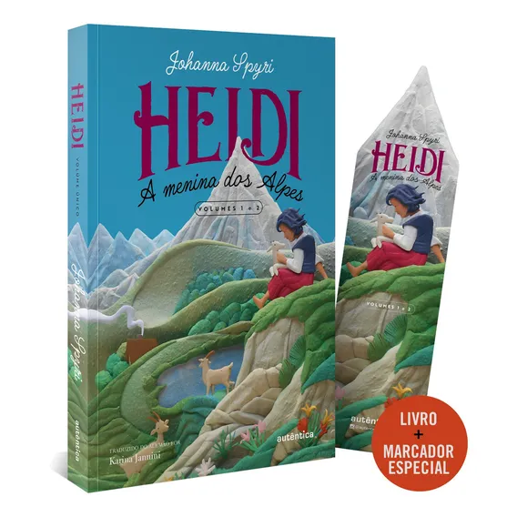 Heidi: A menina dos Alpes (Volume Ănico), de Spyri, Johanna. ClĂĄssicos AutĂȘntica Editorial AutĂȘntica Editora Ltda., capa mole em portuguĂȘs, 2021 Foto 1