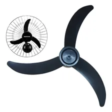 Hélice 3 Pás De Plástico Para Ventilador Ventisol 60cm Cor Preto Foto mini 2