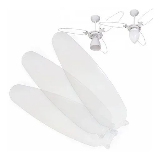Hélice 3 Pás Para Ventilador Ventisol Wind Transparente Foto 1