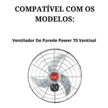 Hélice Eixo 12 P Ventilador De Parede Power 70 Orig Ventisol Cor Cinza Foto mini 4