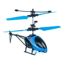 Helic贸ptero de controle remoto azul Foto mini 3