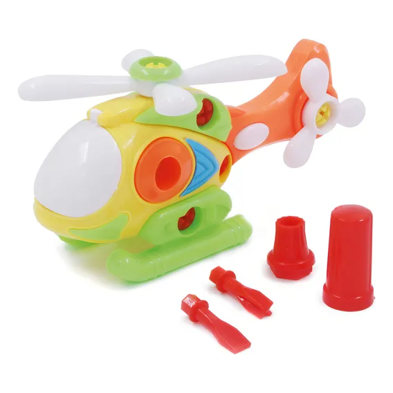 Helic贸ptero Monta E Desmonta Brinquedo Criativo E Pedag贸gico Foto 1