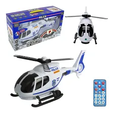 Helic贸ptero Policia Bate E Volta Com Controle Infravermelho Cor Outro Foto mini 1