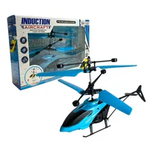 Helicóptero Voa C/sensor Infravermelho Recarregável Cabo Usb Cor Azul Foto mini 1