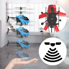 Helicóptero Voa C/sensor Infravermelho Recarregável Cabo Usb Cor Azul Foto mini 4