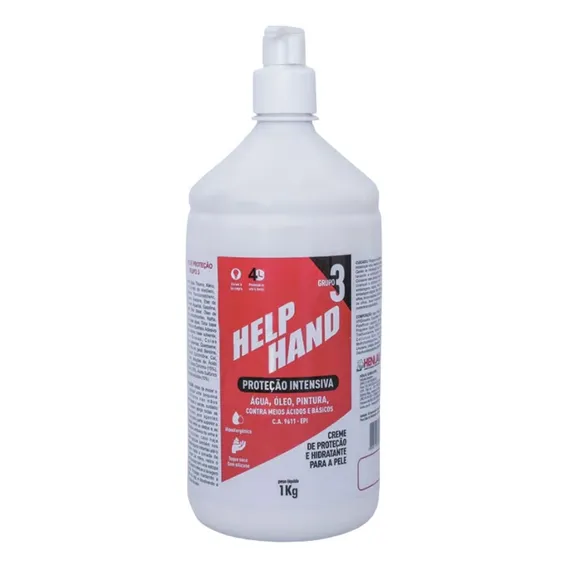 Help Hand Proteção Intensiva Creme Hidratante G3 Pele 1 Kg Fragrância Neutro Foto 1