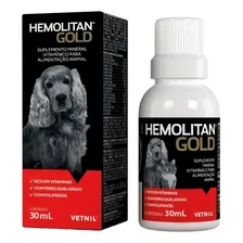 Hemolitan Gold Suplemento Vitamínico P/. Animais 30ml Vetnil Foto mini 1