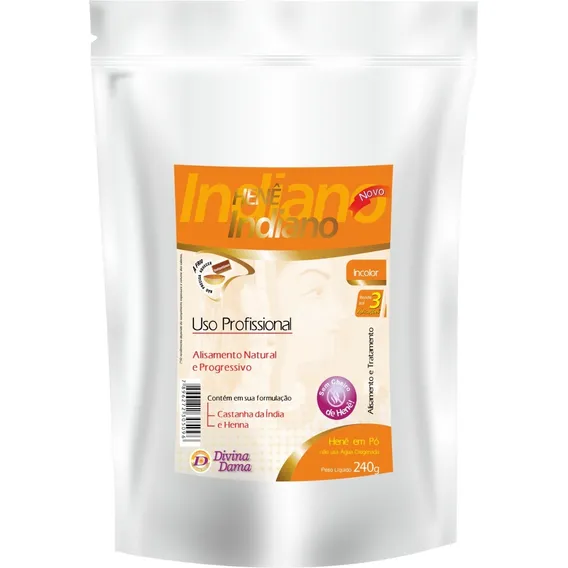 Hen锚 P贸 Indiano Divina Dama 240g incolor Foto 1