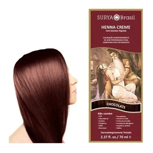 Henna creme Surya Brasil Creme tom chocolate 70ml Foto 1