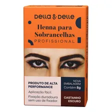 Henna Della & Delle cosméticos 8g castanho escuro Foto mini 3