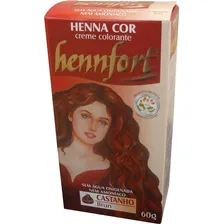 Henna Hennfort Em Creme 60g - Castanho Tom 4 Castanho Foto mini 1