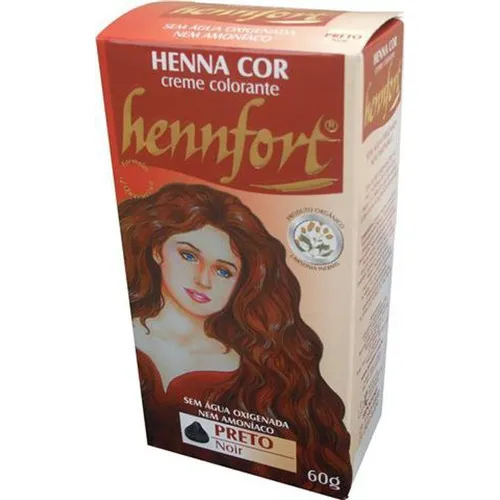 Henna Hennfort Em Creme 60g - Preto Foto 1