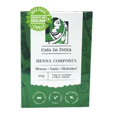 Henna Indiana 100% Composta Herbal Casa Da Índia 100g Foto mini 1