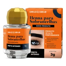 Henna Para Sobrancelhas Della E Delle 3g Notafiscal Cor Preto Intenso Foto mini 1