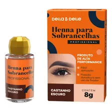 Henna Sobrancelhas Della & Delle 8g Castanho Escuro Foto mini 1