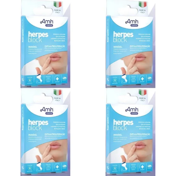 Herpes Block Adesivos Naturais Para Herpes Labial - Amh 4un Foto 1