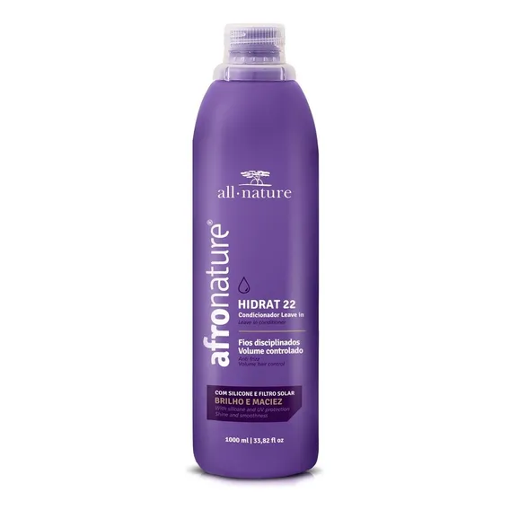 Hidrat 22 1000ml Afro Nature Leave In Litro Cachos Perfeitos Foto 1
