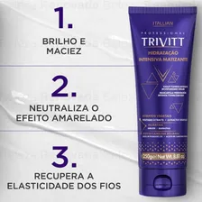 Hidratação Intensiva Matizante Itallian Trivitt - 200g Foto mini 3