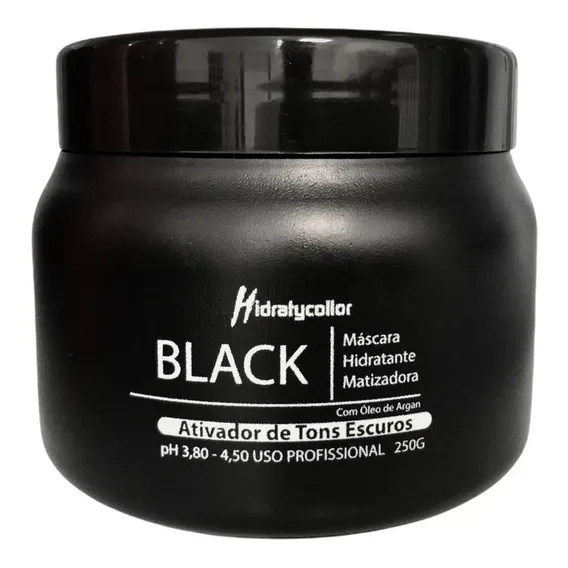 Hidratação Matizante Matizador Máscara Black Mairibel 250g Foto 1
