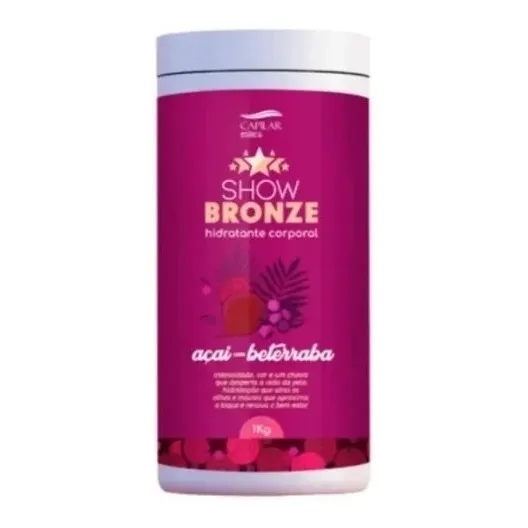 Hidratante Corporal Betacaroteno Açaí Beterraba Show Bronze Foto 1