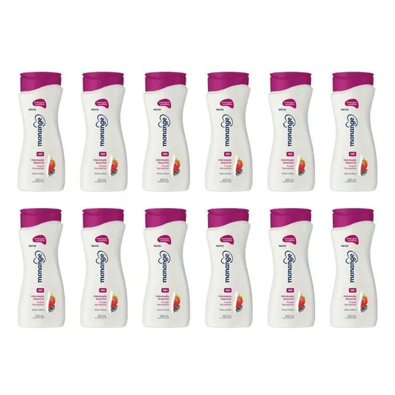 Hidratante Corporal Monange 400ml Frutas Vermelhas-kit 12un Foto 1