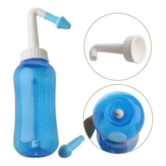 Higienizador Ducha Nasal Lavador Lavagem 300ml Foto 1