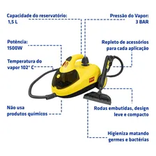 Higienizador Vaporizador Intech Machine Vapor Clean 1500w Voltagem 220v Foto mini 2