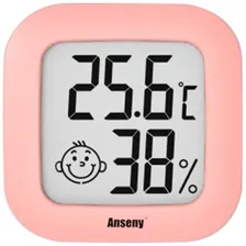 Higrômetro Digital Rosa Foto  mini 1