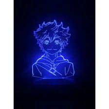 Hinata Shoyo, Luminária Led 3d, Anime, 16 Cores Estrutura Preto 127/220v Foto mini  3