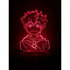 Hinata Shoyo, Luminária Led 3d, Anime, 16 Cores Estrutura Preto 127/220v Foto mini 4