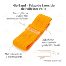 Hip Band Faixa Exercício Poliéster 5cm Médio - Vollo Foto mini  2