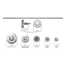 Hiper Led 9w Pisicina Sodramar Rgb 50mm Frontal Inox P/14m² 12V Foto mini 3