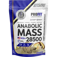 Hipercalórico Anabolic Mass 28500 3kg Profit Labs Sabor Baunilha Foto mini 1