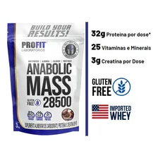 Hipercalórico Anabolic Mass 28500 Creme De Avelã 3kg Profit Foto mini 3
