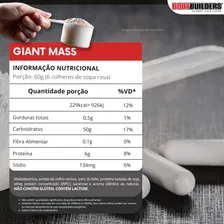 Hipercal贸rico Giant Mass baunilha 3kg Bodybuilders Foto mini 2