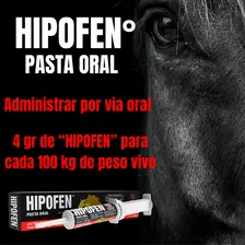 Hipofen vermífugo Cx/12un equinos éguas potro pasta oral 20g Foto mini  2