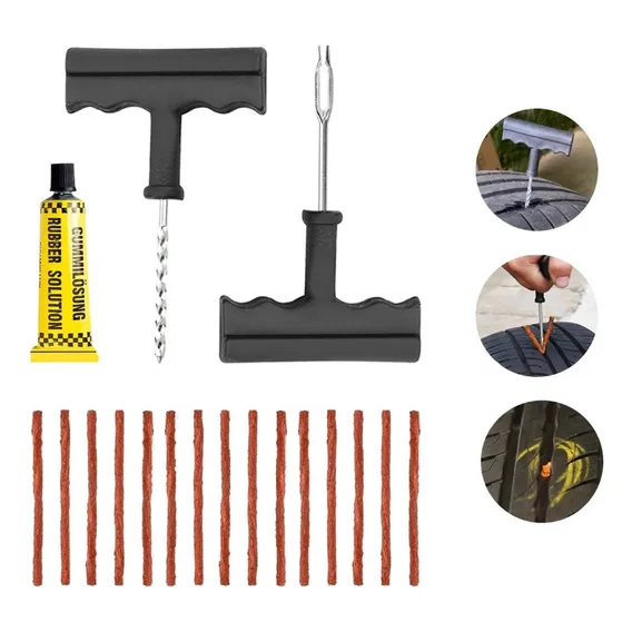 HNS Kit Reparo De Pneu Carro E Moto Com 5 Espaguetes Foto 1