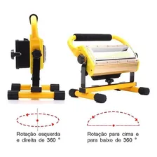 Holofote Refletor Recarregavel Led 100w À Prova D'água Foto mini 1